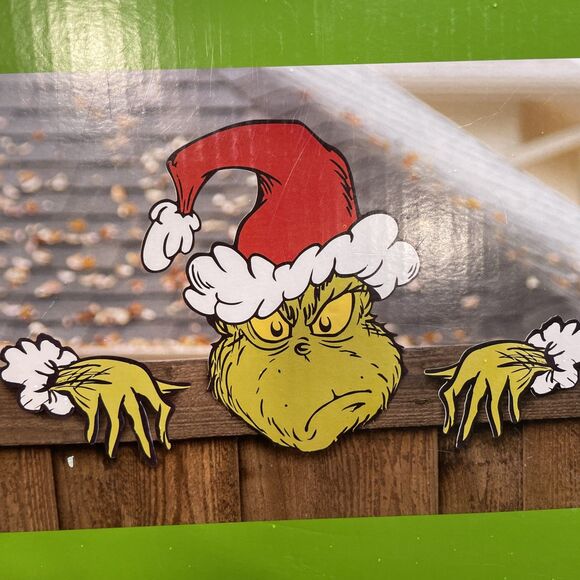 The Grinch Festival Fence Sitter - Dr Seuss - Grinch as Santa - Brand New ! - Picture 4 of 4